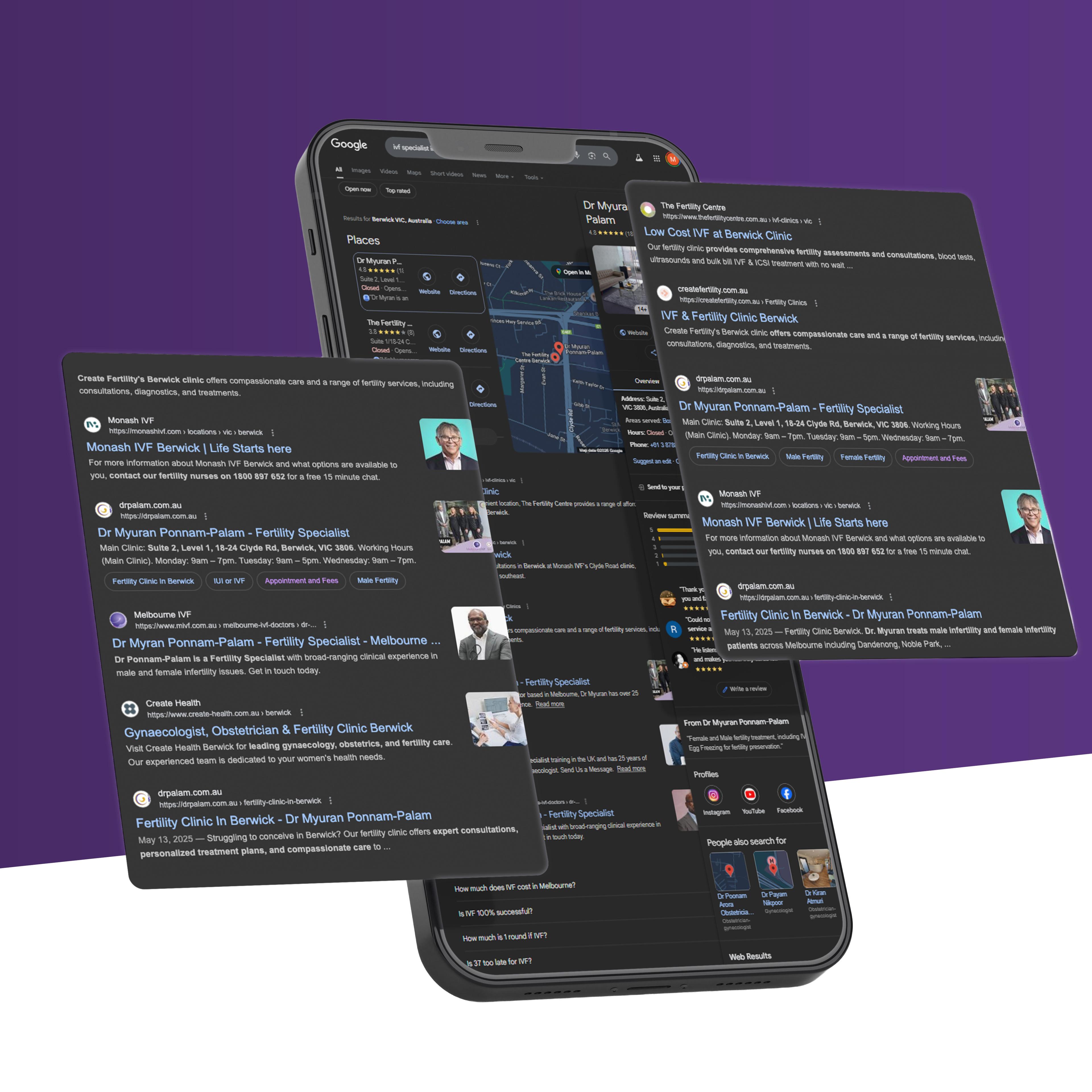 Dr. Myuran website case study image